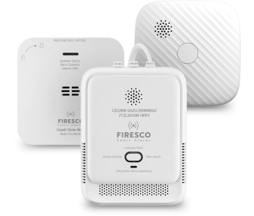 Zestaw czujników WIFI FIRESCO czujnik czadu+czujnik dymu+czujnik gazu