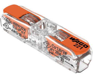 Szybkozłączka WAGO 221-2411 2x 0,2-4mm2 | Alarmista.pl