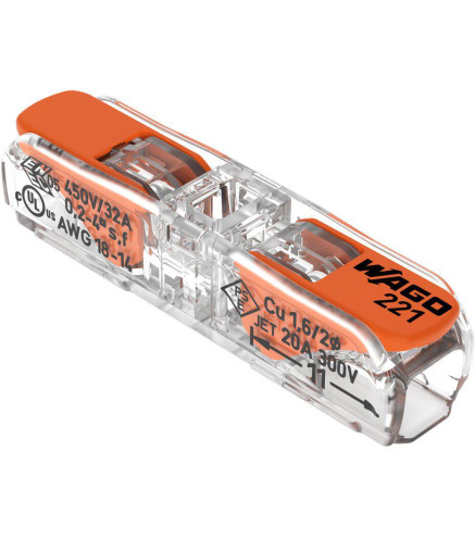 Szybkozłączka WAGO 221-2411 2x 0,2-4mm2 | Alarmista.pl