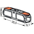 Szybkozłączka przelotowa uniwersalna LINKA/DRUT 2x 0,2-4mm2 WAGO 221-2411 (Paczka 60szt.)