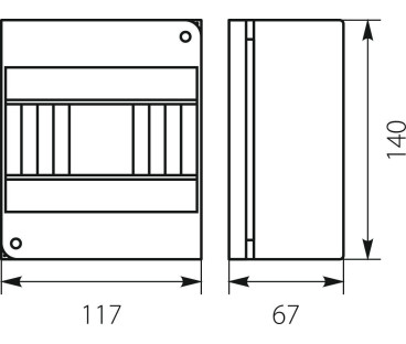 Rozdzielnica n/t RNO 6 IP30 140x117x67mm, biała | 5.6 Elektro-Plast Opatówek
