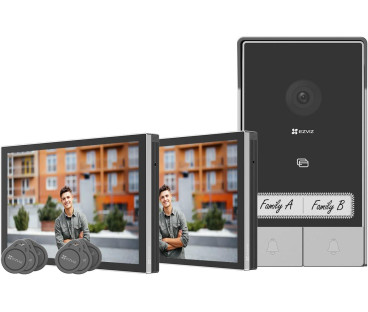Zestaw wideodomofonowy EZVIZ HP7 z dwoma monitorami | Alarmista.pl