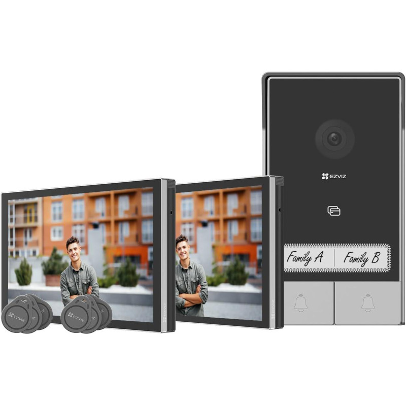 Zestaw wideodomofonowy EZVIZ HP7 z dwoma monitorami