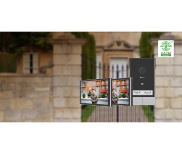 Zestaw wideodomofonowy EZVIZ HP7 z dwoma monitorami | Alarmista.pl