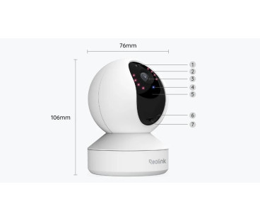 Kamera IP Reolink E Series E330 Biała 5MP Wi-Fi