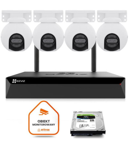 Zestaw do monitoringu Wi-Fi EZVIZ 4x H80x Dual 4K 8MP+2MP 4mm