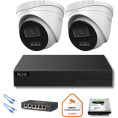 Zestaw monitoringu IP Hilook 2x kamera IPC-T260HA-LU 6MP Smart-hybrid Light
