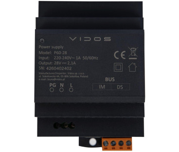 Zasilacz VIDOS DUO IP P60-28