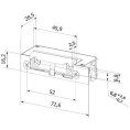 Elektrozaczep HARTTE seria XS 12-24V AC/DC standard z monitoringiem XS00UM