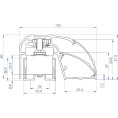 Elektromagnetyczny profil drzwiowy 400mm 300kg monitorowany CDVI P300EVO
