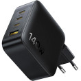 Ładowarka sieciowa Baseus EnerFill FH11 GaN 140 W 3x USB-C 1x USB-A PD 3.0 QC 4.0+ + kabel