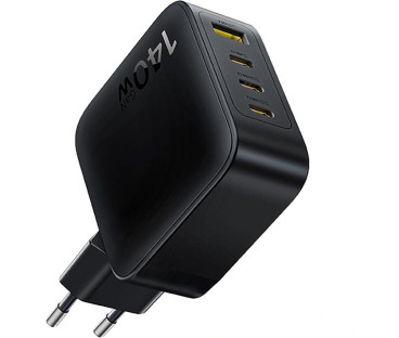 Ładowarka sieciowa Baseus EnerFill FH11 GaN 140 W 3x USB-C 1x USB-A PD 3.0 QC 4.0+ + kabel
