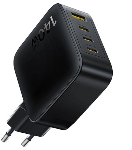 Ładowarka sieciowa Baseus EnerFill FH11 GaN 140 W 3x USB-C 1x USB-A PD 3.0 QC 4.0+ + kabel