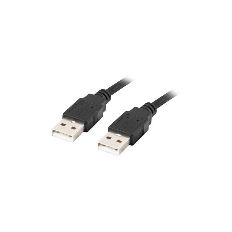 KABEL USB-A M/M 2.0 0.5M CZARNY LANBERG