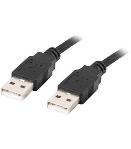 KABEL USB-A M/M 2.0 0.5M CZARNY LANBERG
