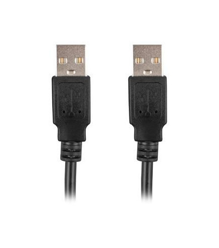 KABEL USB-A M/M 2.0 0.5M CZARNY LANBERG