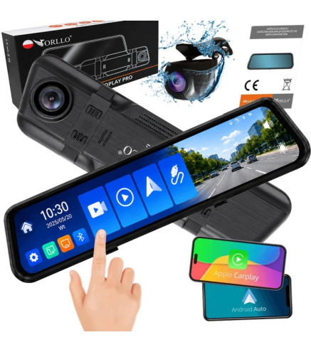 Kamera Samochodowa Przód Tył ORLLO Autoplay PRO 4K GPS WiFi