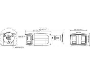 Kamera 4w1 Hikvision DS-2CE12KF3TP-DLS(180°)