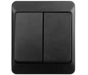 HERMES CZARNY ŁĄCZNIK NT SERYJNY IP44 ZACISKI ŚRUBOWE 10AX 250V 0332-09