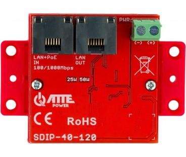 Adapter PoE obniżający napięcie ATTE SDIP-40-120