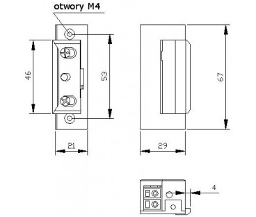 ZACZEP ELEKTRA R4 Z PAM. BEZ BLOK. SYMETRYCZNY