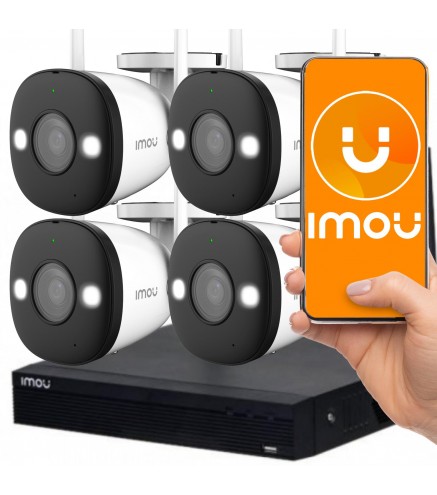 Zestaw do monitoringu wifi IMOU Wi-Fi KIT- Pro KIT/NVR1104HS-W-S2/4-F22FE