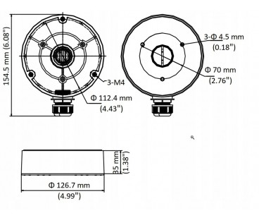 Adapter Hikvision DS-1280ZJ-DM8-Y(O-STD)