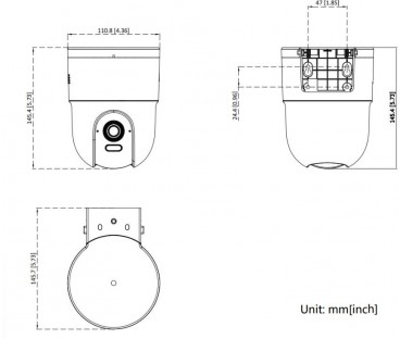 Kamera IP Hikvision DS-2CD1F47G3H-LIUF/SX(2.8mm)