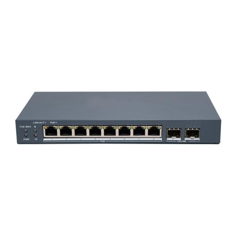 Switch Hikvision DS-3E1510P-EI/M-8P2F