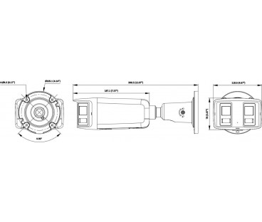 Kamera IP Hikvision 16MP DS-2CD2T167G3P-LIS2UY/SL(180°)(O-STD)