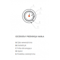 KABEL KONCENTRYCZNY Televes CXT LSFH Dca KLASA A -1m