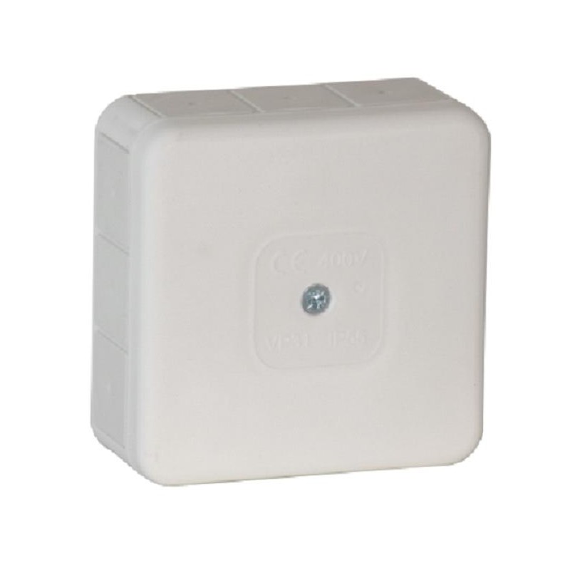 Puszka natynkowa pusta 12 wlotów VIPLAST VP-31 BIAŁA IP55 85x85x37mm 031-01