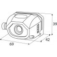WIELOFUNKCYJNA LATARKA CZOŁOWA LED BEMKO AKUMULATOROWA 6500K 1200mAh IP44