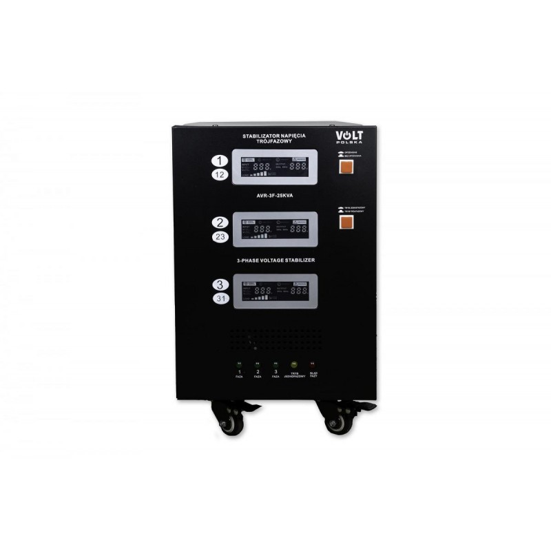 Stabilizator napięcia trójfazowy Volt Polska AVR PRO 25000VA 3% SERVO 3-F