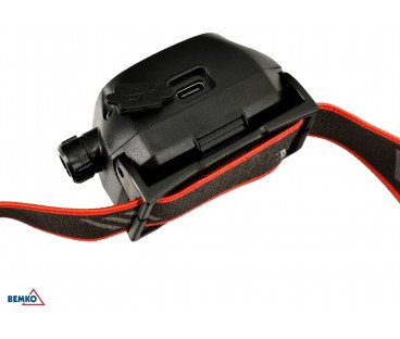 WIELOFUNKCYJNA LATARKA CZOŁOWA LED BEMKO AKUMULATOROWA 6500K 1200mAh IP44
