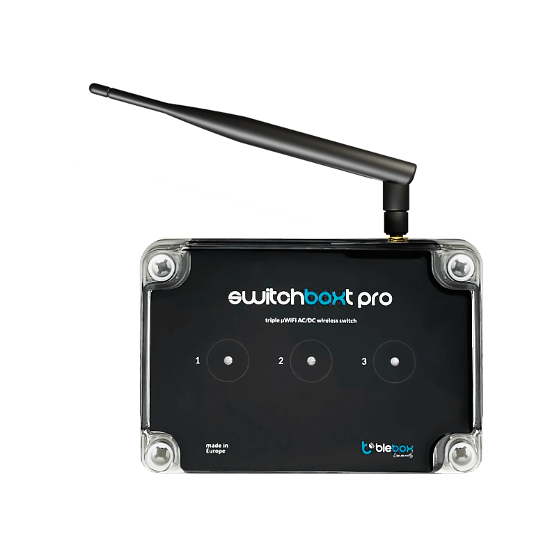 Moduł przekaźnikowy switchboxt pro z zewnętrzną anteną Blebox