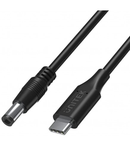 Unitek Kabel zasilający do laptopa 65W USB-C - DC5,5mm