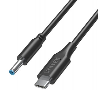 Unitek Kabel zasilający do laptopa HP 65W USB-C - DC4,5mm