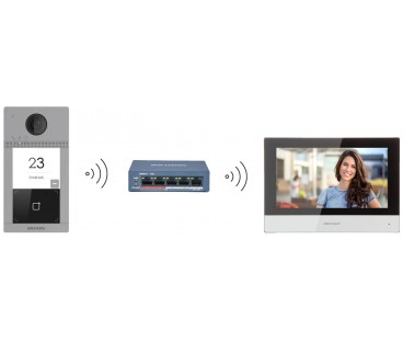 ZESTAW WIDEODOMOFONOWY HIKVISION DS-KIS604-S(C)(O-STD)/eu
