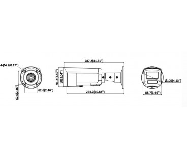 Kamera IP Hikvision 12MPx DS-2CD2T126G3-IS2UY/SL(2.8)eF BLACK