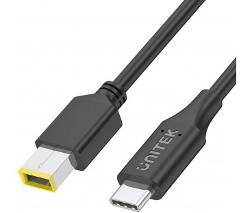 Kabel zasilający Unitek do Lenovo  65W USB-C - DC11*4,5mm