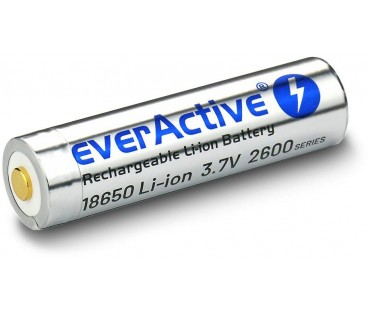 Akumulator 18650 Li-Ion 3,7V everActive 2600mAh (1 szt.) micro-USB z zabezpieczeniem