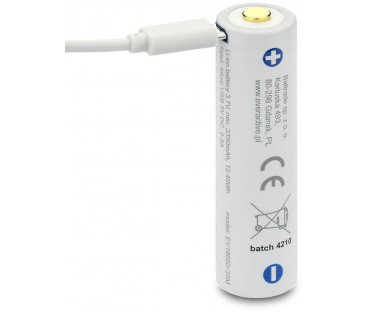 Akumulator 18650 Li-Ion 3,7V everActive 3500mAh (1 szt.) micro-USB z zabezpieczeniem