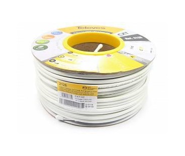 PRZEWÓD KONCENTRYCZNY TELEVES CXT 1.02 CU 79% PVC ref. 2128 - 1m (wewnętrzny)