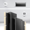 Adapter Axagon PCEM2-XS PCIe x16, M.2 NVMe, chłodnica