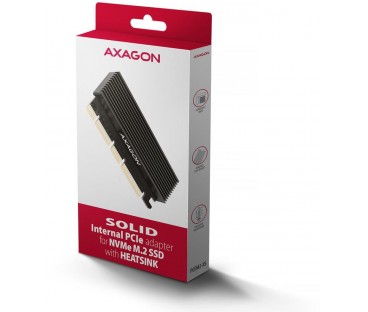 Adapter Axagon PCEM2-XS PCIe x16, M.2 NVMe, chłodnica