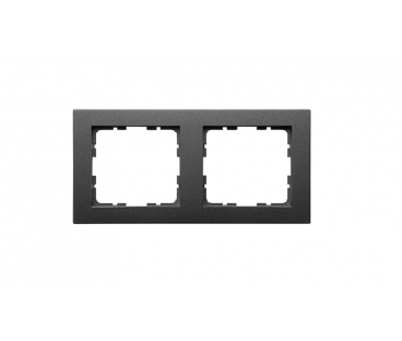 GVS Ramka 2-polowa grafit mat. System 55 do sensorów KNX