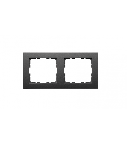 GVS Ramka 2-polowa grafit mat. System 55 do sensorów KNX