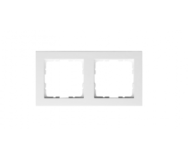 GVS Ramka 2-polowa biały błysz. System 55 do sensorów KNX