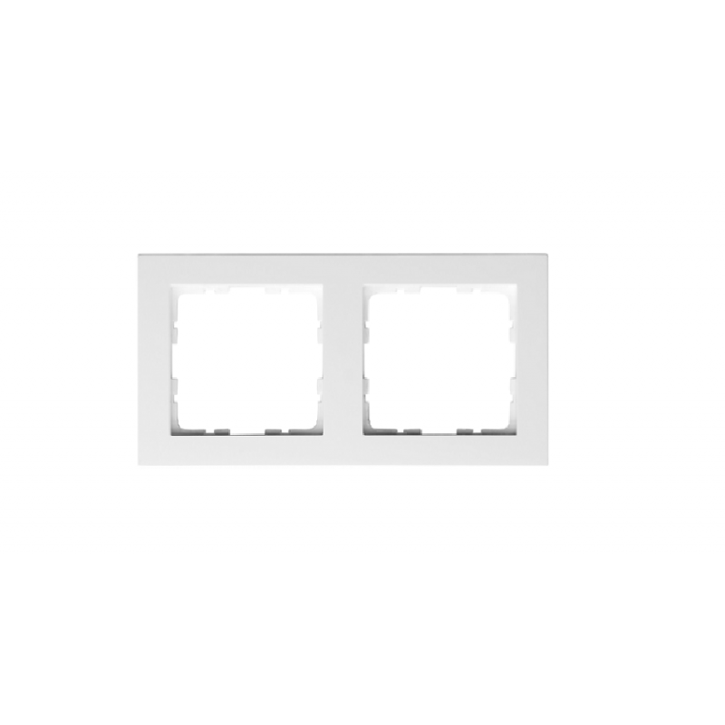 GVS Ramka 2-polowa biały błysz. System 55 do sensorów KNX GVS Ramka 2-polowa biały błysz. System 55 do sensorów KNX